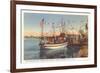 Boat, Sponge Exchange, Tarpon Springs, Florida-null-Framed Art Print