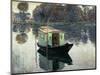 Boat Studio, 1874, Oil on Canvas-Claude Monet-Mounted Giclee Print