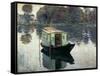 Boat Studio, 1874, Oil on Canvas-Claude Monet-Framed Stretched Canvas