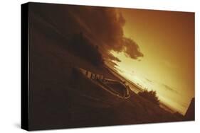 Boat, Sunrise, Sunset-Sebastien Lory-Stretched Canvas