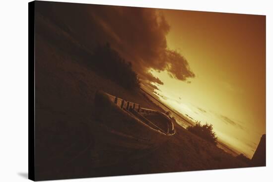 Boat, Sunrise, Sunset-Sebastien Lory-Stretched Canvas