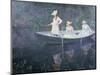 Boat the 'Norvegienne' at Giverny, France, c. 1887-Claude Monet-Mounted Giclee Print