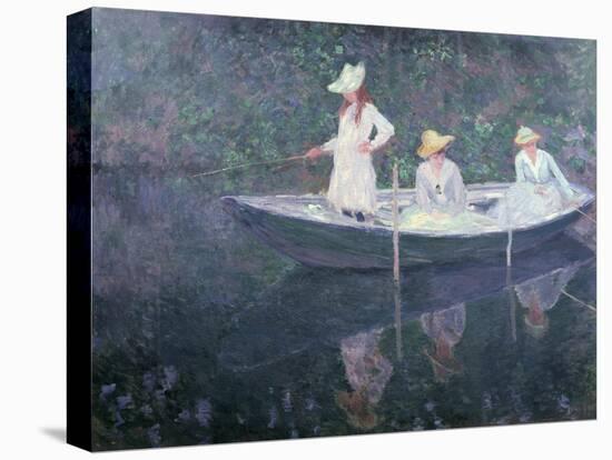 Boat the 'Norvegienne' at Giverny, France, c. 1887-Claude Monet-Stretched Canvas