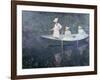 Boat the 'Norvegienne' at Giverny, France, c. 1887-Claude Monet-Framed Premium Giclee Print