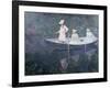 Boat the 'Norvegienne' at Giverny, France, c. 1887-Claude Monet-Framed Premium Giclee Print