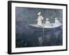 Boat the 'Norvegienne' at Giverny, France, c. 1887-Claude Monet-Framed Giclee Print