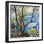 Boat through the Trees-Malva-Framed Giclee Print