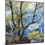 Boat through the Trees-Malva-Mounted Giclee Print