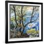 Boat through the Trees-Malva-Framed Giclee Print