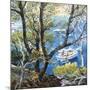 Boat through the Trees-Malva-Mounted Giclee Print