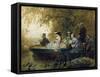 Boat Tour, 1857-Eugene Charles Francois Guerard-Framed Stretched Canvas