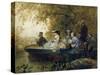 Boat Tour, 1857-Eugene Charles Francois Guerard-Stretched Canvas