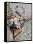 Boat Tournament in Sete in Languedoc Region, August 1905, France, 20th Century-null-Framed Stretched Canvas