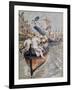 Boat Tournament in Sete in Languedoc Region, August 1905, France, 20th Century-null-Framed Giclee Print