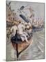 Boat Tournament in Sete in Languedoc Region, August 1905, France, 20th Century-null-Mounted Giclee Print