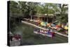 Boat Tours on the Riverwalk in Downtown San Antonio, Texas, USA-Chuck Haney-Stretched Canvas