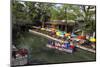 Boat Tours on the Riverwalk in Downtown San Antonio, Texas, USA-Chuck Haney-Mounted Photographic Print