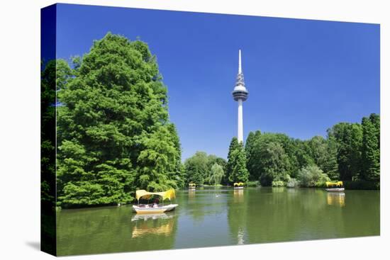 Boat Trip at Kutzenweiher Lake-Markus-Stretched Canvas