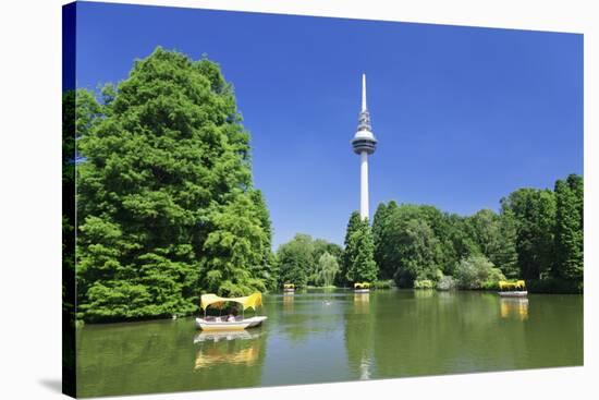 Boat Trip at Kutzenweiher Lake-Markus-Stretched Canvas