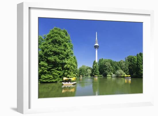 Boat Trip at Kutzenweiher Lake-Markus-Framed Photographic Print