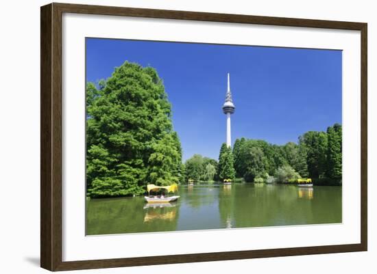 Boat Trip at Kutzenweiher Lake-Markus-Framed Photographic Print