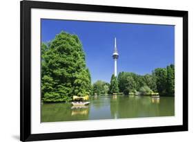 Boat Trip at Kutzenweiher Lake-Markus-Framed Photographic Print