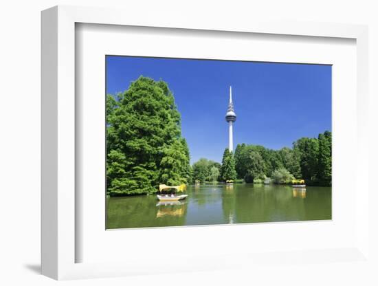 Boat Trip at Kutzenweiher Lake-Markus-Framed Photographic Print