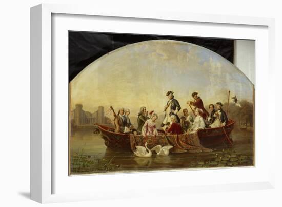 Boat Trip in Rheinsberg-Theobald Reinhold von Oer-Framed Giclee Print