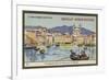 Boat Trip in the Port of Bastia-null-Framed Giclee Print