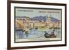 Boat Trip in the Port of Bastia-null-Framed Giclee Print