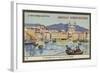 Boat Trip in the Port of Bastia-null-Framed Giclee Print