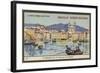 Boat Trip in the Port of Bastia-null-Framed Giclee Print