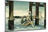 Boat Trips, 1888-1889-Kuniyoshi Utagawa-Mounted Giclee Print