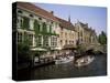 Boat Trips Along the Canals, Bruges, Belgium-Roy Rainford-Stretched Canvas