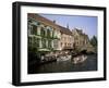 Boat Trips Along the Canals, Bruges, Belgium-Roy Rainford-Framed Photographic Print