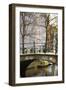 Boat under the Bridge, Amsterdam-Igor Maloratsky-Framed Art Print