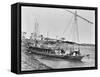 Boat Used on the Nile River-null-Framed Stretched Canvas