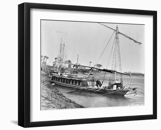 Boat Used on the Nile River-null-Framed Photographic Print