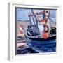 Boat with Red Buoy-Sylvia Paul-Framed Giclee Print