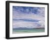 Boat with Red Sails Off Traigh Bhan Beach, Iona, Sound of Iona, Scotland, United Kingdom, Europe-Neale Clarke-Framed Photographic Print