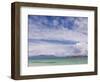 Boat with Red Sails Off Traigh Bhan Beach, Iona, Sound of Iona, Scotland, United Kingdom, Europe-Neale Clarke-Framed Photographic Print