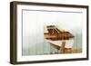 Boat with Textured Wood Look II-Ynon Mabat-Framed Premium Giclee Print