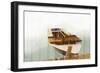 Boat with Textured Wood Look II-Ynon Mabat-Framed Premium Giclee Print