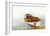 Boat with Textured Wood Look II-Ynon Mabat-Framed Premium Giclee Print