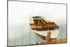 Boat with Textured Wood Look II-Ynon Mabat-Mounted Premium Giclee Print