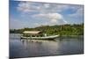 Boat with Tourists Shipping around the Source of the Nile, Jinja, Uganda, East Africa, Africa-Michael-Mounted Photographic Print