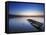 Boat Wreck in the Afterglow at Chiemsee, Bavaria, Germany, Europe-Dieter Meyrl-Framed Stretched Canvas