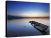Boat Wreck in the Afterglow at Chiemsee, Bavaria, Germany, Europe-Dieter Meyrl-Stretched Canvas