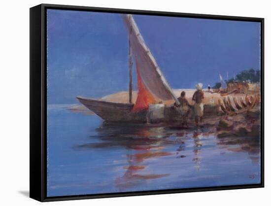 Boat Yard, Kilifi, 2012-Lincoln Seligman-Framed Stretched Canvas