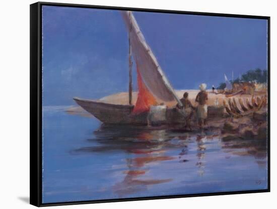 Boat Yard, Kilifi, 2012-Lincoln Seligman-Framed Stretched Canvas